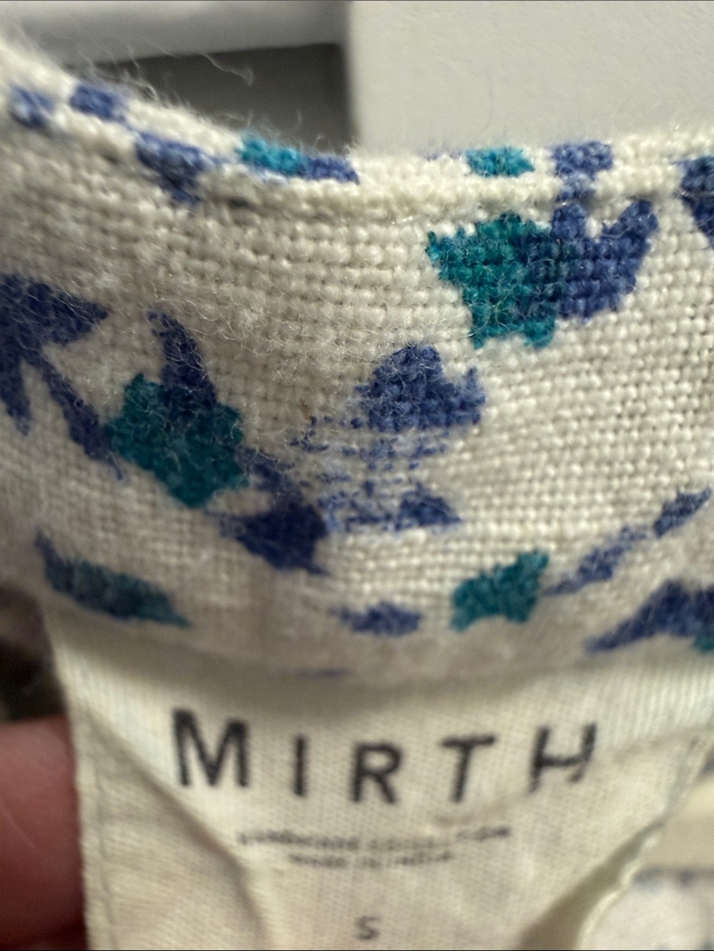 Mirth cotton blue speckled dress - Picture 2 of 4